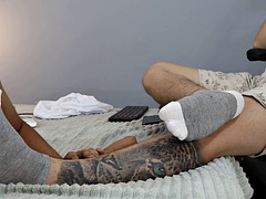 Zwart, Travestiet, Zwart, Voeten, Frans, Homo, Leer, Likken