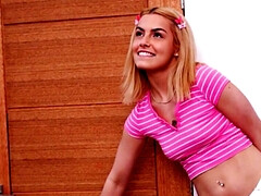 Chica, Rubia, Mamada, Pajear, Orgasmo, Estrella porno