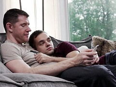 Hung DILF Legrand Wolf impales his tiny twink hole