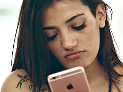 Mamada, Morena, Interracial, Lencería, Afeitado, Chorro, Medias largas, Adolescente