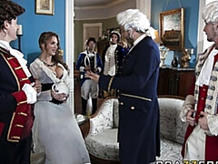 Grosser arsch, Grosser schwanz, Grosse titten, Blasen, Hundestellung, Kleid, Milf