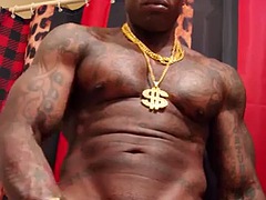 Arabisch, Grote lul, Zwart, Zwart, Homo, Hardcore, Alleen, Tatoeage