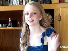 Blonde American Girl Enjoys Rope Bondage - real girlfriend teasing solo