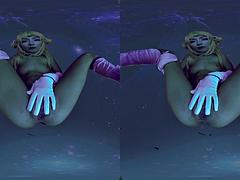 3 dimensionaal, Lieveling, Blond, Pijpbeurt, Gezichtspunt, Realiteit, Tieten likken