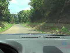 Cul, Plage, Brunette brune, Nue, De plein air, Pov, Fumer, Allumeuse