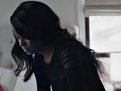 Gros seins, Noire, Érotique, Doigter, Petite amie, Embrassement, Lesbienne, Séduite