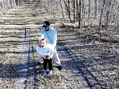 Mya Lane Outdoor Hardcore Fuck Drone Follows MILF Public Sex