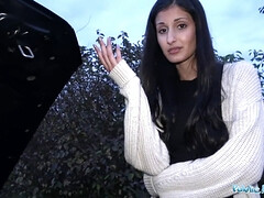 Coco Kiss Fix My Car and Bang My Tiny Pussy in Public for Cash