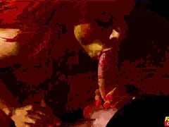 Couple of steamy bitches enjoy foursome orgy