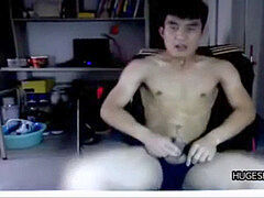 Fit asian showcasing ass