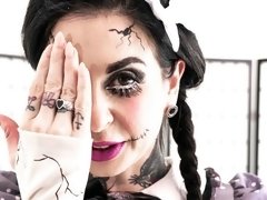 Anaal, Kont, Zwart, Hardcore, Interraciaal, Kousen, Tatoeage, Tiener