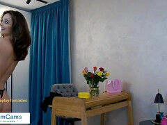 Любители, Брюнетки, Колледж, Дилдо, Домашнее видео, Соло, Сиськи, Вебкамера