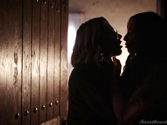 Gorgeous babes lesbian porn scene