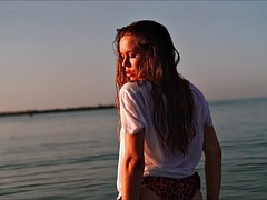 Chica, Rubia, Madres para coger, Pezones, Ruso, Flaco, Solo, Tetas