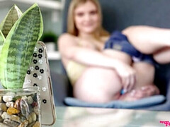 Blondine, Besamung, Schwanz, Familie, Natürlichen titten, Zierlich, Spielzeuge, Vibrator