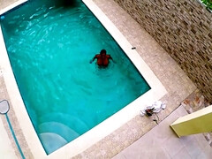 Grote mammen, Badpak, Rondborstig, Moeder die ik wil neuken, Natuurlijke tieten, Biljart, Alleen, Tieten likken