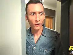 Grote lul, Pijpbeurt, Bruinharig, Sperma, Grappig, Hd, Natuurlijke tieten, Orgasme