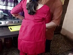 Indian Aunty Fucked in Kitchen While Cooking - Hindi Audio Full Video