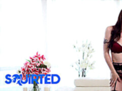 Grosse bite, Double pénétration, Rousse roux, Jarretelles