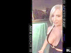 BLACKEDRAW ash-blonde cougar wrecked by BBC on vacation
