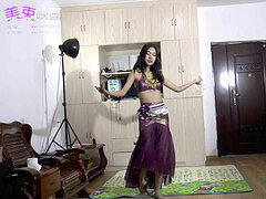 mind-blowing asian stomach Dancing While Tied Up V1
