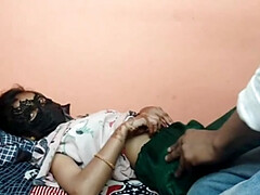 18 year old sister-in-law was scolded by brother-in-law in Hindi voice. pure indian couple