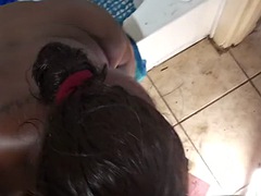 Thot in Texas Fling - Suck cock in the shower - Cum in mouth