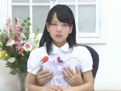Nice flat chested Japanese harlot having sex at casting