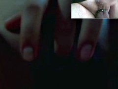 Curvy teen Melinda teases and masturbates on cam