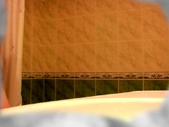 Black teen takes her shower hidden cam