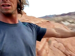Fit couple have hot sex in the Valley of Fire