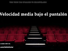 JOI - Masturbating in the cinema, Spanish fantasy