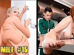 Grosser arsch, Grosser schwanz, Grosse titten, Blasen, Kompilation, Hundestellung, Milf