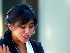 Aziatisch, Lesbisch, Likken, Orgasme, Buiten, Kut duiken