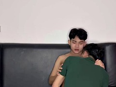 アジア人, デカチン, イく瞬間, ゲイ, タイ