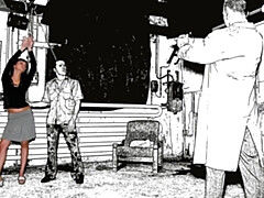 レズビアン, なめる, オナニー, 自然山雀, オマンコ, 剃毛, ガリガリ, ティーン