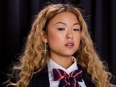 アジア人, お尻, ブロンド, フェラチオ, 異人種間, ハメ撮り, ティーン, オッパイの