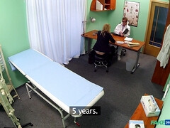 Blonde Sales Rep Fucks Doctor To Get Order