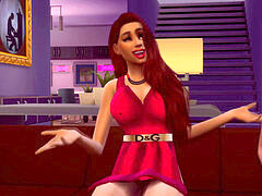 Kinderhüterin, Grosser arsch, Lesbisch, Rotschopf, Tätowierung