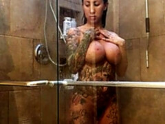 Amateur, Tetas grandes, Tetona, Mamá, Ducha, Tetas
