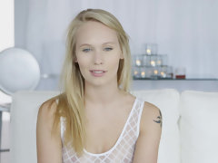 デカ尻, 黒人, ブロンド, フェラチオ, チン, バック, 開帳, 濡れ