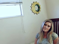 Tussi, Blondine, Blasen, Handjob, Pov