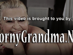 Plowed old granny gobbles