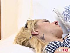 Chica, Rubia, Mamada, Corrida, Fetiche, Pajear, Hd, Flaco