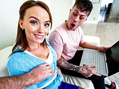 Slaapkamer, Grote kont, Grote lul, Grote mammen, Pijpbeurt, Hondjeshouding, 1 man 2 vrouwen, Moeder die ik wil neuken