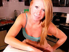 Blondine, Blasen, Sperma im mund, Handjob, Küche, Lecken, Pov, Jungendliche (18+)