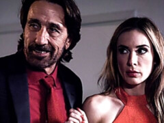 ブロンド, フェラチオ, バック, 手コキする, 下着, 3p男男女, ティーン, 三人