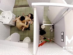 Leie, Asiatisch, Blasen, Hd, Lecken, Muschi, Weibliche ejakulation, Toilette