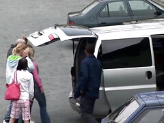 Blonde, Sucer une bite, Tchèque, Gorge profonde, Européenne, Groupe, Chatte, Nénés