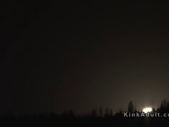 Tied up brunette slave anal banged